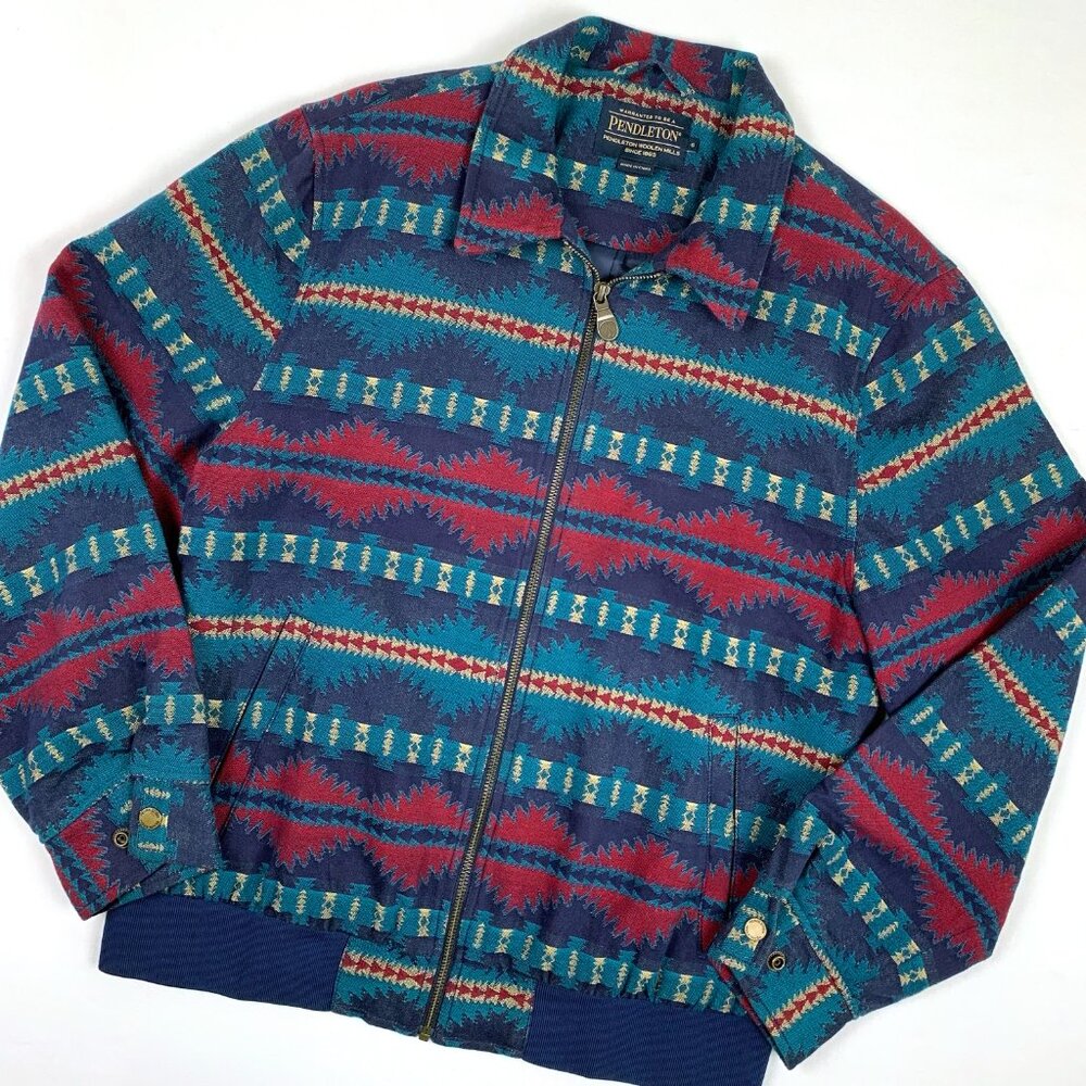 Pendleton Southwestern Bomber Jacket Men’s Small … - image 2